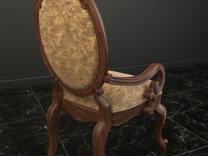 european carved dinning set 3D Model