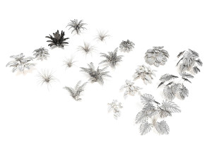shrub and bush colection Modello 3D