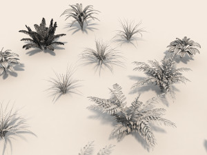 shrub and bush colection Modello 3D