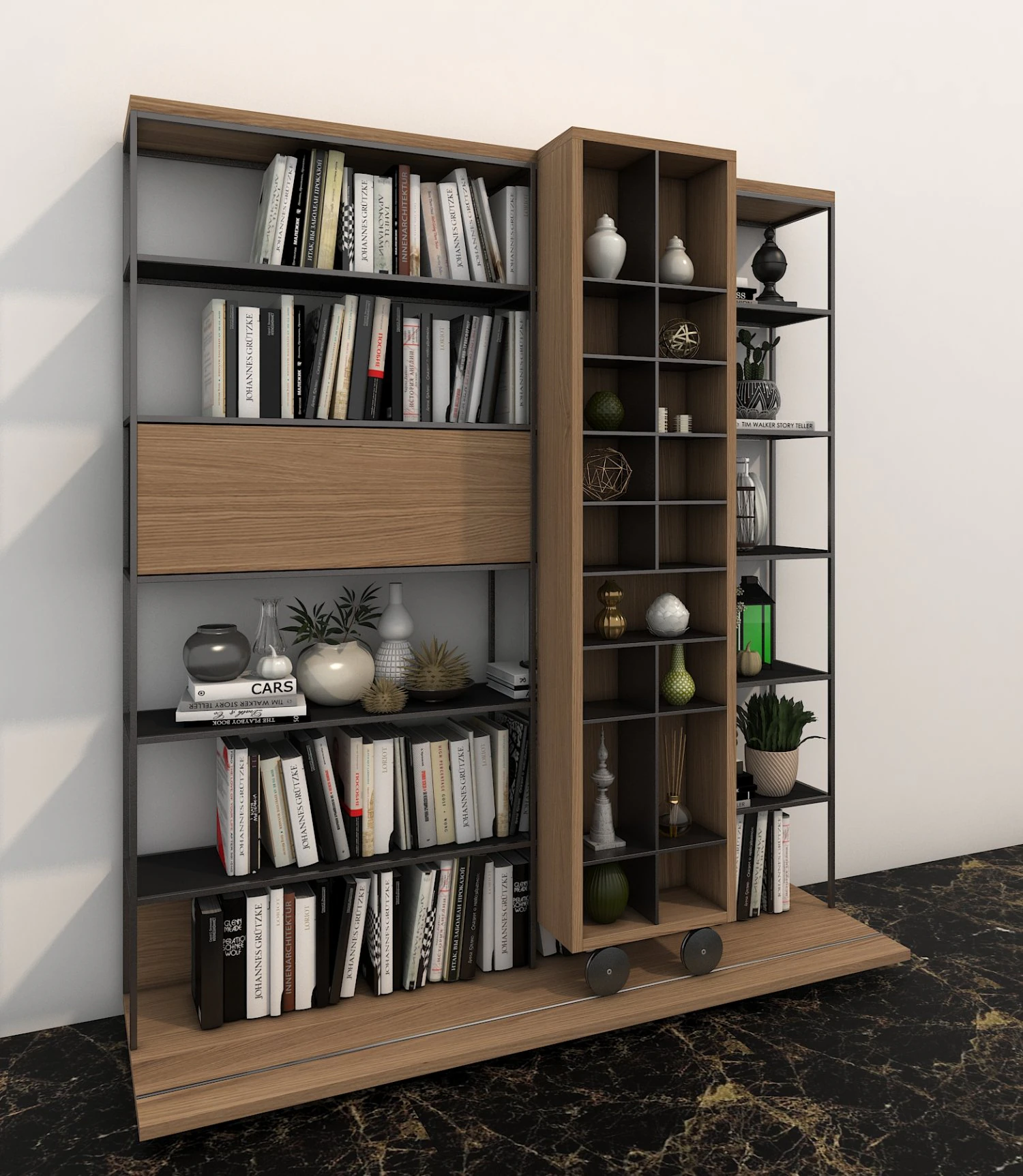 shelf and decorations 3D Model .c4d .max .obj .3ds .fbx .stl .blend 