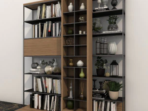 shelf and decorations 3D Model