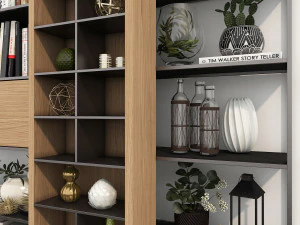 shelf and decorations 3D Model