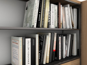 shelf and decorations Model 3D
