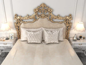 european style bed 7 3D Model