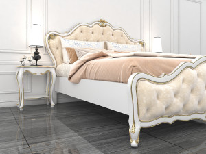 european style bed 8 Modello 3D