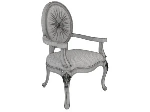 european carved dinning set 2 3D Model