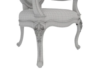 european carved dinning set 2 3D Model