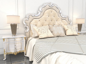 european style bed 10 3Dモデル