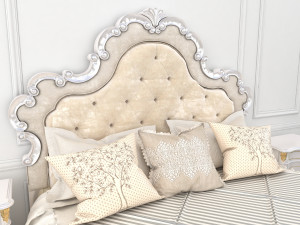european style bed 10 3Dモデル