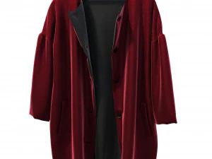 coats on hanger 3D Model