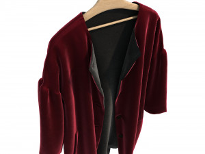 coats on hanger Modello 3D