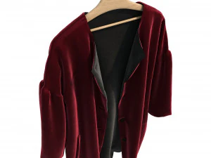 coats on hanger 3D Model