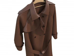 coats on hanger 3D Model