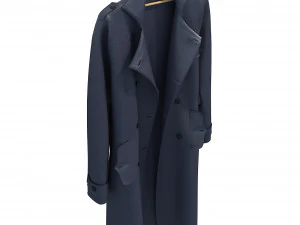 coats on hanger 3D Model