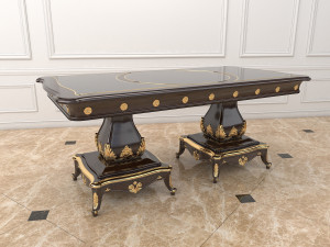 european style dinning table 3D Model