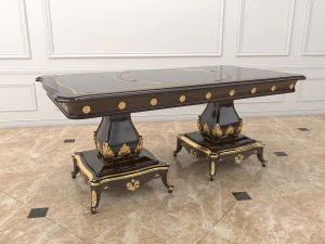 european style dinning table 3D Model