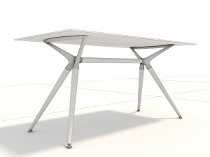 modern design dining table set 3D 模型