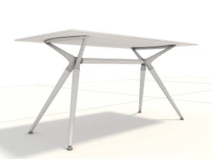 modern design dining table set 3D Model
