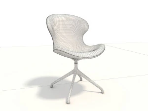 modern design dining table set 3D Model