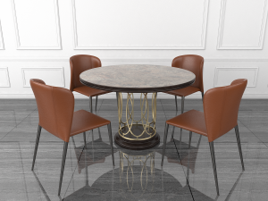 contemporary design dining table set Modèle 3D