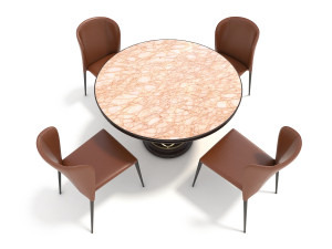 contemporary design dining table set Modèle 3D
