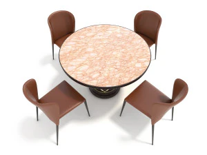 contemporary design dining table set 3D Model