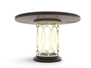 contemporary design dining table set 3D Model