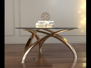 modern armchair set 2 Modello 3D