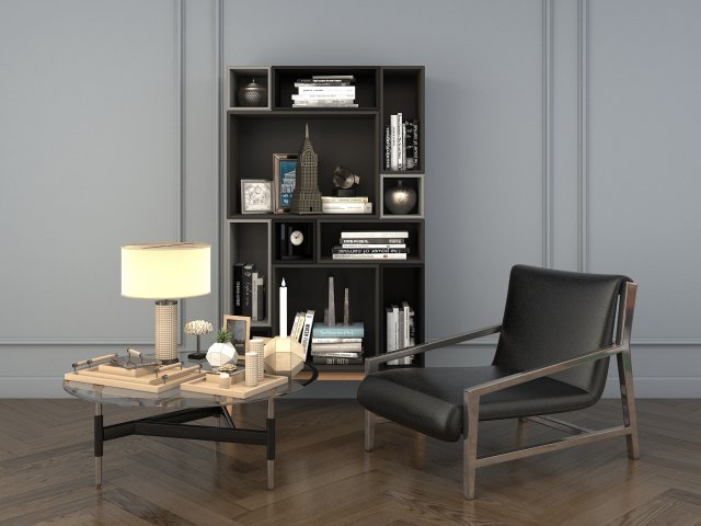 relaxing chairs and coffee table Modèle 3D .c4d .max .obj .3ds .fbx .stl .blend 