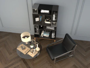 relaxing chairs and coffee table 3D Model