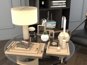 relaxing chairs and coffee table Modèle 3D