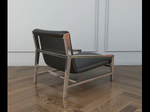 relaxing chairs and coffee table 3D Model