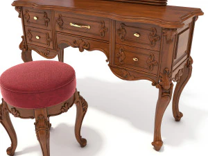 classic dressing table 3D Model