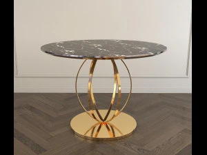 modern design dining table set 2 3D Model