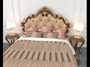 letto classico 8 Modello 3D