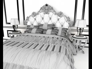 letto classico 8 Modello 3D