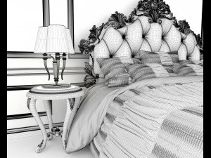 letto classico 8 Modello 3D