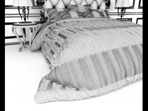 letto classico 8 Modello 3D