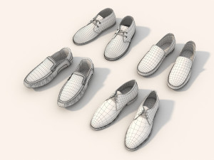 shoes collection set 2 3D Model