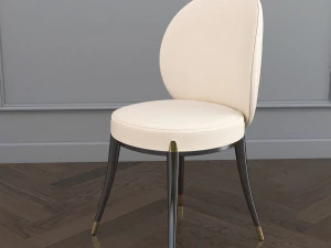 modern dining table and chair 3D Model