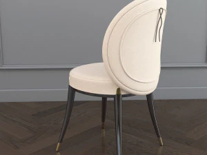 modern dining table and chair 3D Model