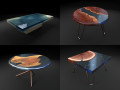 Epoxy Resin Coffee Table 3D-Modell