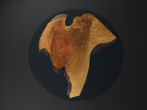 epoxy resin coffee table 3D Модель