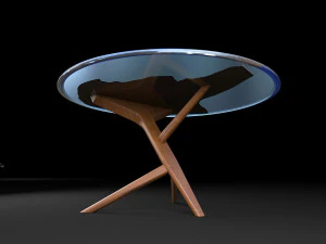 epoxy resin coffee table 3D Model