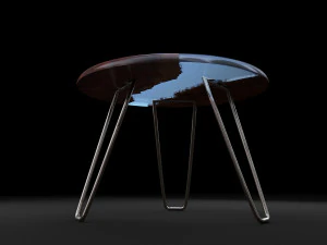 epoxy resin coffee table 3D Model