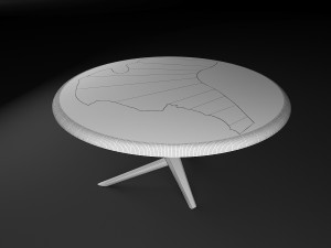epoxy resin coffee table 3D Модель