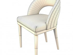 modern dining table and chair 2 3D Model