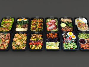 chinese fast food Model 3D