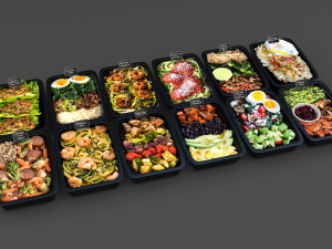 chinese fast food Model 3D