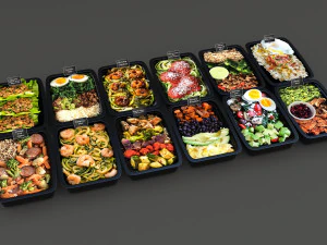 chinese fast food 3D Model